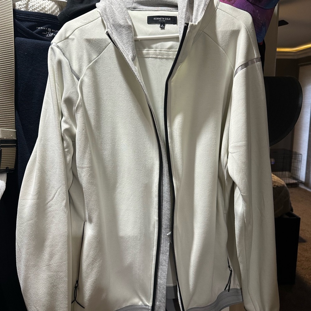 Kenneth Cole Men's Off-White Performance Jacket